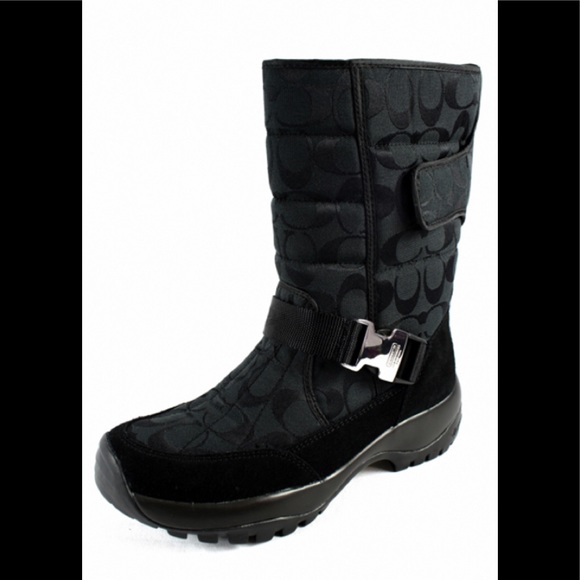 Coach Winter boots Sharron monogram C NWOB